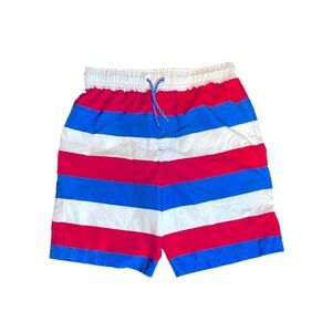 Wonder Nation Red, White and Blue Swim Trunks